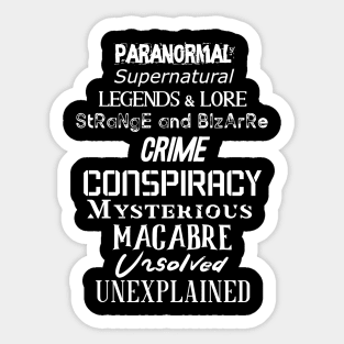 (WHITE TEXT) So Many Stories! Sticker